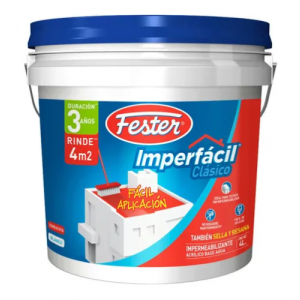 Fester IMPERFACIL Clásico 3 años Rojo Bote 4 litros - 2503488